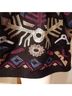 Venus Aztec Or Tribal Print Black Blouse Size S - photo 7