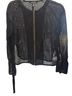 Ellen Tracy 53% Nylon 47% Cotton 100% Polyester Black Gray Jacket Size S - photo 1