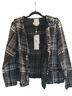 Vanessa Williams Houndstooth Tweed Plaid Black White Jacket Size 1X - photo 1