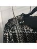 Vanessa Williams Houndstooth Tweed Plaid Black White Jacket Size 1X - photo 4