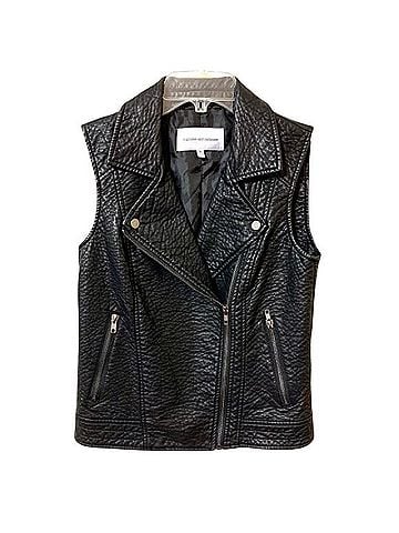 Cupcakes & Cashmere Faux Leather Crossover Vest Vest (view 1)