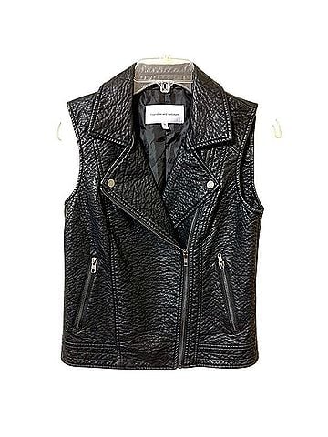Cupcakes & Cashmere Faux Leather Crossover Vest Vest (view 2)