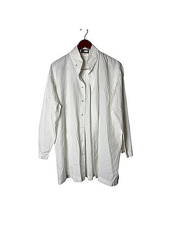 Eskandar Slim A-Line Double Stand Collar Shirt Long Sleeve T-Shirt (view 1)