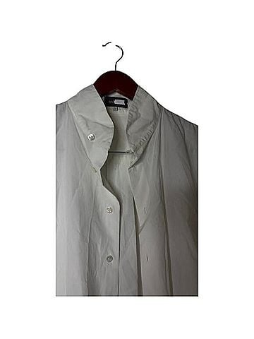 Eskandar Slim A-Line Double Stand Collar Shirt Long Sleeve T-Shirt (view 2)