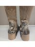 Lemonade Snake Print Brown Multi Color Boots Size 10 - photo 9