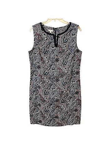 Talbots Sleeveless Paisley Dress Casual Dress (view 2)