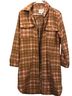 Jessica Simpson Plaid Brown Orange White Jacket Size S - photo 1