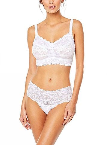 Cosabella Never Say Never Curvy Sweetie Bralette in White (view 2)