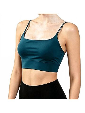 Bandier Bonded Low Impact Bra in Reflecting Pond (view 2)