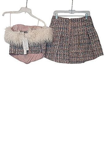 Akira Tweed Multi Casual Skirt (view 2)