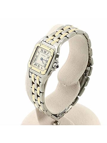 Cartier Cartier Panthère SM 2-Row W25029B6 Two-Tone Ladies' Watch, Ivory &amp; Yellow Gold (YG), Quartz. (view 2)