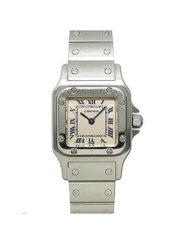Cartier Cartier Santos Galbee SM W20017D6 Women's Watch, Ivory, Quartz Watch (view 1)
