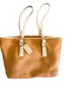 Coach Tan White Ivory Leather Shoulder Bag One size - photo 1