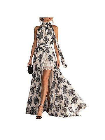 Sachin + Babi Tatum Paisley Halter Maxi Cocktail Dress (view 1)