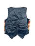 Basic Editions 100% Cotton 100% Acetate Print Orange Black Vest Size M - photo 2