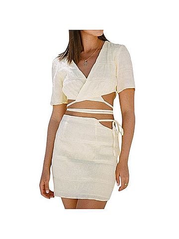 Sabo Skirt Maddie Wrap Top &amp; Tie Skirt T-Shirt (view 1)