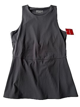 SPANX 2 in 1 Peplum Mock Neck Sleeveless Top (view 1)