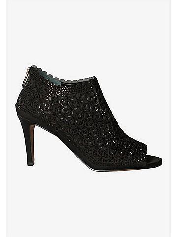 J. Renee Women's Radita Rhinestones Shooties in Black Satin (view 1)