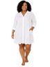 Roller Rabbit Graphic White Swimsuit Cover Up Size 1X - photo 1