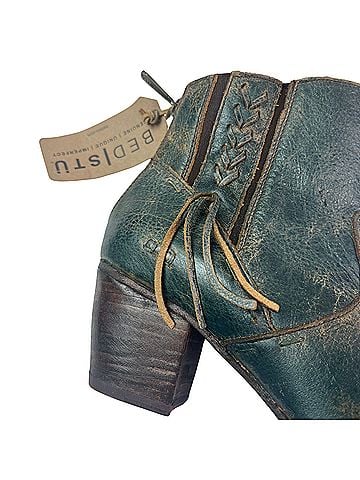 BED|STU Celestine leather ankle in dark teal Ankle Boots (view 2)