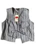 C&A Stripes Blue White Sleeveless Blouse Size 8 - photo 1