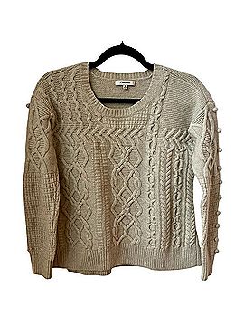 Madewell Merino Wool Open-Side Bobble Pullover Sweater Wool Sweater (view 1)