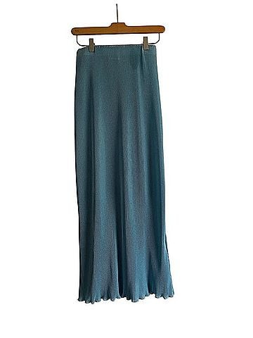 Princess Polly Sky Blue Ribbed Maxi Skirt Casual Skirt (view 1)