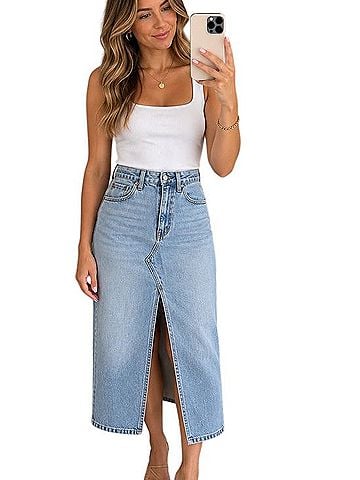 Abercrombie & Fitch Denim Skirt (view 1)