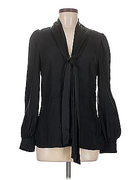 BODHI Bodhi Long Sleeve Silk Top (view 1)