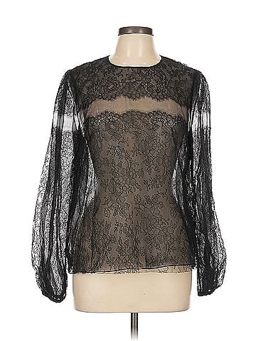 Monique Lhuillier Monique Lhuillier Long Sleeve Blouse (view 1)