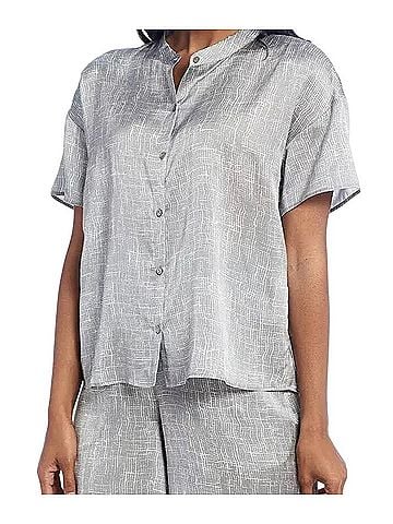 Eileen Fisher Short Sleeve Button-Down Shirt (view 1)