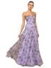 Lulus MOST BEAUTIFUL DAY PURPLE MULTI FLORAL PRINT ORGANZA MAXI DRESS Cocktail Dress - photo 1