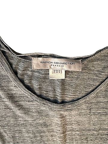 French Connection Heathered Grey Jersey T-Shirt Dress Casual Dress (view 2)