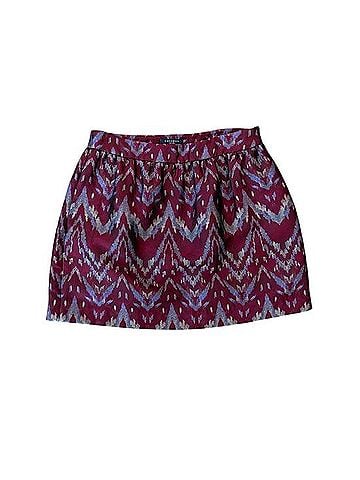 Gryphon New York New York Metallic Ikat Jacquard Pleated Mini Skirt Formal Skirt (view 1)