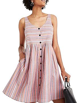 Madewell Scoopneck Tank Dress Casual Dress (view 1)