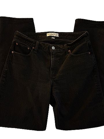 Abercrombie & Fitch Mid Rise Straight Jeans (view 2)