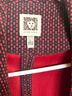 Anne Klein Checkered-gingham Red Black Blazer Size L - photo 3