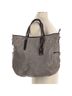 Tumi Solid Checkered-gingham Color Block Jacquard Stripes Tweed Brown Tan Tote One size - photo 1