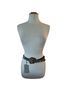 Zara 100% Leather Snake Print Black Gray Leather Belt Size S - photo 2