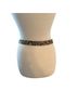 Zara 100% Leather Snake Print Black Gray Leather Belt Size S - photo 4