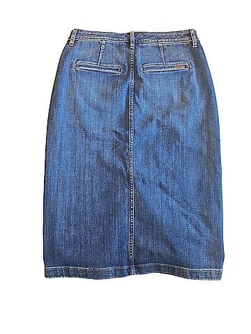 White House Black Market Denim Skirt (view 2)