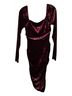 BCBGeneration Burgundy Cocktail Dress Size 2 - photo 3