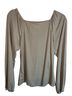 White Birch Tan Long Sleeve Blouse Size M - photo 2
