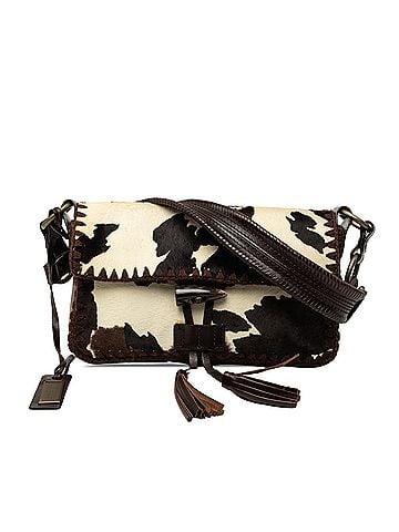 Dolce & Gabbana Pony Hair Cow Print Shoulder Bag (view 1)