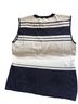 Evolution Stripes White Blue Sleeveless Top Size L - photo 2