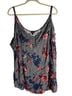 Torrid Floral Gray Red Blue Sleeveless Top Size 4 - photo 1