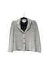 St. John Collection 100% Wool Tweed Gray White Blazer Size 2 - photo 2