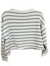 MIOU MUSE 100% Cotton Stripes White Gray Pullover Sweater Size S - photo 2