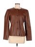 Talbots 100% Leather Brown Talbots Leather Jacket Size 8 - photo 1