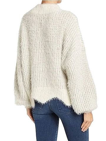 FRNCH Metallic Shimmer Sweater Pullover Sweater (view 2)